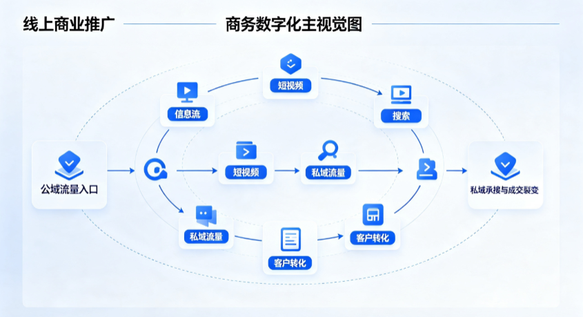 白塔区线上商业推广怎么做？全域流量闭环搭建与低成本转化实战指南